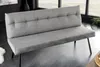 riess-ambiente Moderne Sitzbank BIG GEORGE 160cm grau Samt Produktbild-Vorschau 3