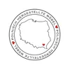 A circular logo with a map of Poland inside, surrounded by text and small red hearts. Anteprima dell’immagine prodotto
