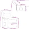 vidaXL Relaxsessel Schwarz Stoff Produktbild-Vorschau 8