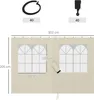 Outsunny Seitenwand 4er Set für 3 x 3 m Pavillon Produktbild-Vorschau 3