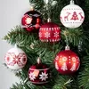 Palline di Natale infrangibili rosse e bianche 6 cm 30 Anteprima dell’immagine prodotto 2