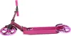 A pink scooter is shown lying on its side against a white background. Voir les images du produit