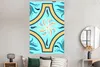 MuchoWow® Poster Blume - Blätter - Rahmen - Blau 120x180 cm Produktbild-Vorschau 4