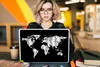 MuchoWow® Laptop Aufkleber Sticker Cover Weltkarte - Produktbild-Vorschau 5