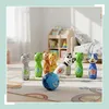 Relaxdays – zestaw do gry w kręgle dla dzieci, 10 kręgli, 2 Podgląd zdjęcia produktu 3