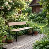 di volio Gartenbank ITRI - Beige, Sitzbank in Holzoptik, Produktbild-Vorschau 6