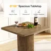 Tribesigns Bartisch, 100 cm hoch, braun, Bistrotisch mit Produktbild-Vorschau 3