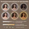 S'AFIELINA Specchio da bagno a LED specchio rotondo da Anteprima dell’immagine prodotto 4