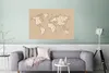 MuchoWow® Poster Weltkarte - Buchstaben - Weiß 120x80 cm - Produktbild-Vorschau 5