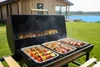 Garten-Holzkohlegrillfass mit Kamin, Ablagen, Thermometer Produktbild-Vorschau 7