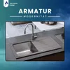 VBChome Küchenarmatur mit flexibler Grau Silikonbrause – Produktbild-Vorschau 5
