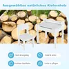 Kindertisch mit Stuhl Sensorisches Tischset für Kinder Weiß Produktbild-Vorschau 2