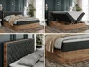 Boxspringbett, Deko, Doppelbett, Polsterbett mit Bettkästen Produktbild-Vorschau 2