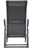 The back view of a dark gray reclining chair. Produktbild-Vorschau