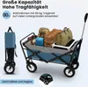 EUGAD Bollerwagen faltbar, für Camping Einkaufen, belastbar Produktbild-Vorschau 6