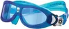 A pair of blue swimming goggles. Produktbild-Vorschau