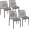 tectake® Gartenstühle Alcudia, wetterfest, stapelbar Produktbild-Vorschau 1