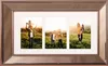 A multi-photo frame displaying three images of families in an outdoor setting. Podgląd zdjęcia produktu