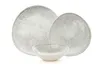 A set of three ceramic plates and bowls with a sunburst pattern. Náhľad obrázku produktu