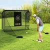 COSTWAY Golfnetz, Golf-Übungsnetz mit Zielscheibe, 4 Produktbild-Vorschau 2