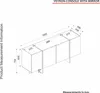 Sideboard Veyron mit 4 Türen in beiger Granit Optik und Produktbild-Vorschau 7