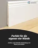 12 m Trevendo® Sockelleiste massiv altberliner Profil weiß Produktbild-Vorschau 6