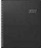 2027 BRUNNEN Buchkalender 21x26cm sw 2S/1W Folie Produktbild-Vorschau 1