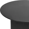 BELIANI Couchtisch Schwarz MDF Platte Metallfuß ø 50 cm Produktbild-Vorschau 4