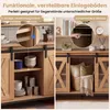 Buffet COSTWAY en bois, meuble de rangement pour cuisine Voir les images du produit 6