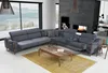 Grau Ecksofa Wohnzimmer Luxus Sofa L-Form Modern Design Produktbild-Vorschau 5