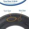 3.50-8 Haybob Rake Turner Tyre 4ply Journey H8023 195kgs Voir les images du produit 5