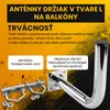Extralink L400 Balkónový Držiak na Satelitnú Anténu 400 mm Náhľad obrázku produktu 7
