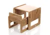 Kids Helper Kindersitzgruppe Eiche Kindertisch mit Stühlen Produktbild-Vorschau 3