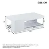 Couchtisch 50x100x35cm Weiß Hochglanz Lounge-Set Produktbild-Vorschau 8