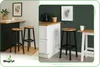 Taboret olcha barowy stołek do kuchni do jadalni 32x32x65 Podgląd zdjęcia produktu 4