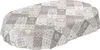 Tischdecke Wachstuch Retro Grau Robust Wasserabweisend Oval Produktbild-Vorschau 1