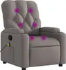 masážne kreslo vidaXL Taupe Fabric Náhľad obrázku produktu 1