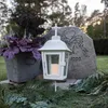 Grablaterne ,Serene', Metall und Glas, weiß, ohne Kerze, H Produktbild-Vorschau 2