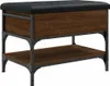 vidaXL Lavice na boty hnědý dubový vzhled 62x42x45 cm Náhled obrázku produktu 1