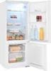 An open white refrigerator with food items inside. Produktbild-Vorschau