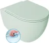 Isvea INFINITY Hänge-WC, Rimless, 36,5x53cm, grün Mint Produktbild-Vorschau 1