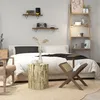 HOMCOM Beistelltisch, Couchtisch im Baumstumpf-Design, Rund Produktbild-Vorschau 8