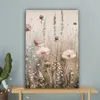 Leinwand Bilder 60x90 cm - Blumen - Rosa - Modern - Beige, Produktbild-Vorschau 4