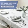 Besteck Set 12 Personen,72-tlg Edelstahl Besteckset,Cutlery Produktbild-Vorschau 8