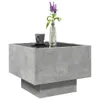 Möbel Beistelltisch mit LED Betongrau 40x40x30 cm Produktbild-Vorschau 5