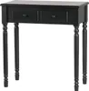 WOOOD : Table de maquillage et console en bois, noire Voir les images du produit 1