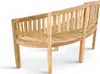 Gartenbank Banana aus Teak Holz | Bananenbank | formschöne Produktbild-Vorschau 2