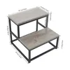 A two-step stool with dimensions labeled. Náhled obrázku produktu