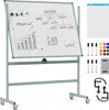 COSTWAY Doppelseitiges mobiles Whiteboard 120x90cm, Produktbild-Vorschau 1