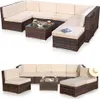Two views of a modular outdoor furniture set. Náhled obrázku produktu